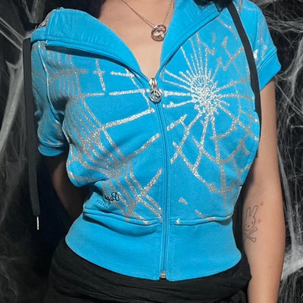 Rocawear Blue spiderweb jacket
